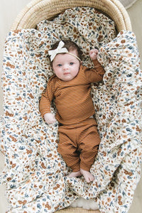Mebie Baby Muslin Quilt, Harvest Floral
